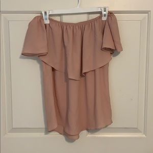 Pink Off the Shoulder Blouse